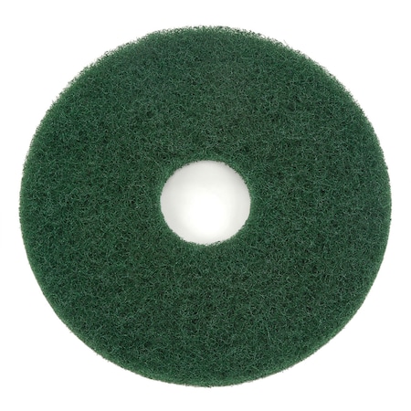 Global Industrial 13 Green Scrubbing Pad, 5PK 261163GN